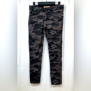 Democracy AB Technology Midrise Skinny Gray Camo Stretch Pants Jeans Size 2